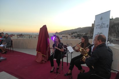 El trío de capilla de la banda de música Santa Cecilia de Sorbas.