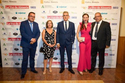 Olivier Martínez, María Mercedes Guirado, Juan Antonio Segura, Laura Segura y José María Segura.