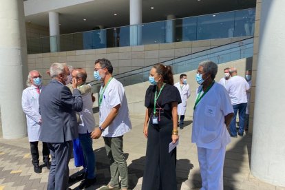 Llegada del gerente del SAS, Diego Vargas.