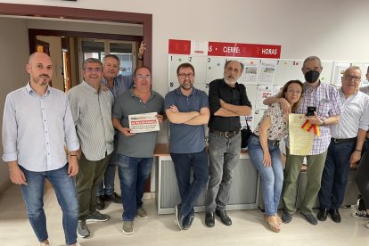 Foto de familia en la Redacción de La Voz.