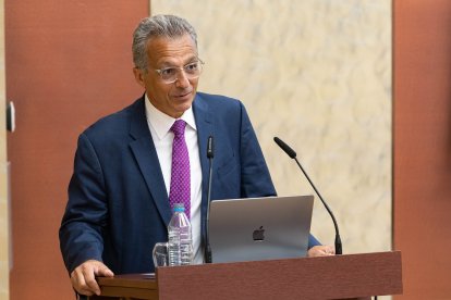 Álvaro Pascual-Leone durante su intervención.