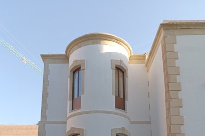 Detalle de una parte de la fachada