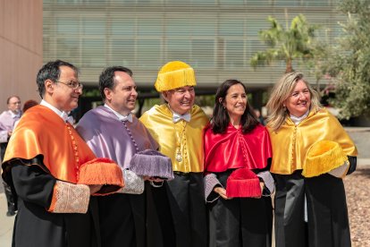 Gracia Castro, María Angustias Martos, Tesifón Parrón, Juan Garcia y José Joaquín Céspedes.