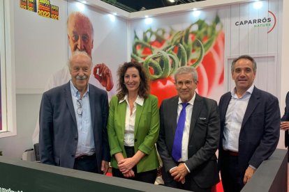 Vicente del Bosque, María Vázquez, Pedro Caparrós y Juanjo Alonso.