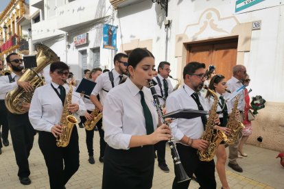 La Banda Municipal durante su interpretación.