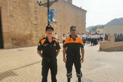 Voluntarios de Protección Civil.