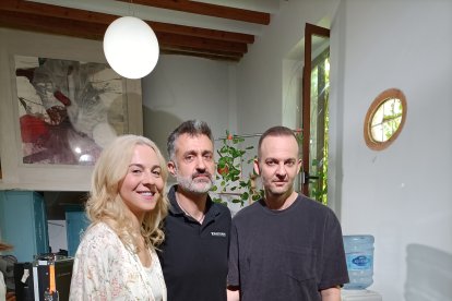 Alba Loureiro, Kurro González y Francisco Conde.