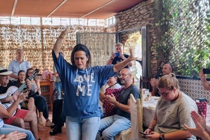 Lucía Sorroche al baile.