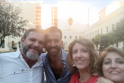 Francisco J. Vique, Federico Landín, María del Mar Carretero y Susana Hernández.