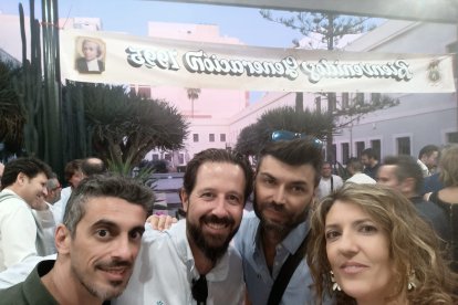 Fernando Martín, Germán Juárez, Luis Torres y María del Mar Carretero.