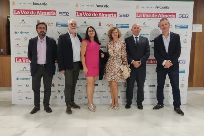 Domingo López Muñoz, Agustín Galiana, Ana Parra (Ecoaventureras), María José Obreo, José Manuel Rodríguez y Rubén Martínez Reche.