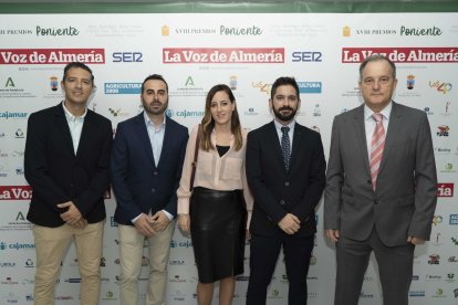 Manuel Lorente, Serafín Funes, Alicia Piñero, Bernabé Lara y Álvaro Islán.