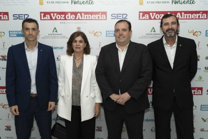 Jesús Javier Ortiz, Raquel Arriola, Francisco Ruiz e Isidro Castillo, de Cajamar.