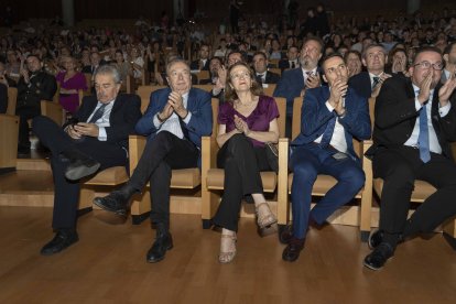 El equipo de La Voz de Almería en la primera fila del Auditorio.