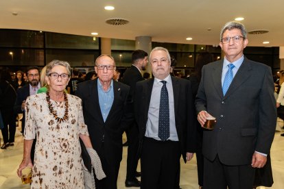 Javier Sánchez Real, Lorenzo Cara Barrionuevo, Adolfo García y Mari Carmen López Galán, de la Asociación Cultural Abuxarra.