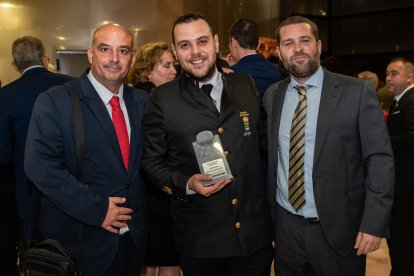 Sebastián Fuentes, Jesús Torrecillas y Miguel Ángel López, de SEK Alborán.