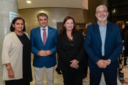 Miguel Cazorla, portavoz de Ciudadanos en el Ayuntamiento de Almería, Verónica Gómez, portavoz de Cs en el Ayuntamiento de El Ejido, y Ángel Mateo, concejal de Cs en el Ayuntamiento de El Ejido.