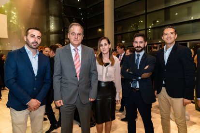 Bernabé Lara, Manuel Lorente, Alicia Piñero, Álvaro Islan y Serafín Funes, de Hidralia.