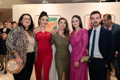 Juan Rubia, Raquel Barbero, María del Mar Rodríguez, Rosario Viola y Mari Ángeles Campos, de Lirola.