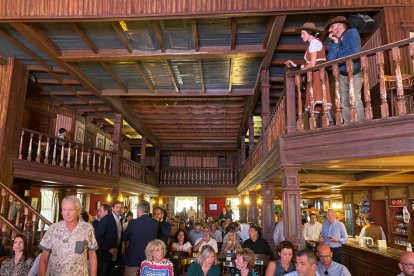 Afluencia masiva de empresarios.