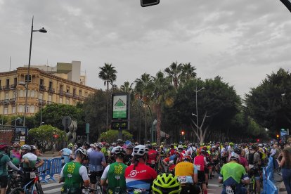 Los ciclistas han salido a las nueve de la mañana.