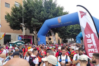 Los marchadores, antes de salir en La Desértica.