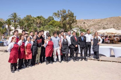 Fotos tomadas tras la grabación del programa.