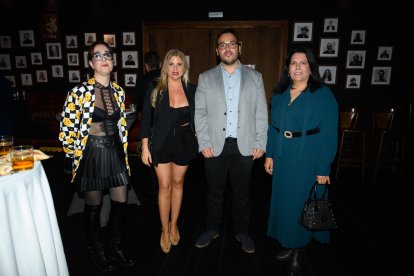 María del Carmen Maldonado, interiorista de Ruiz Collado, Susana Ruiz Collado, de Muebles Ruiz Collado, José Manuel Ruiz Requena y Beatriz Aguado Gómez, del Colegio Oficial de Ingenieros Técnicos Agrícolas de Almería.