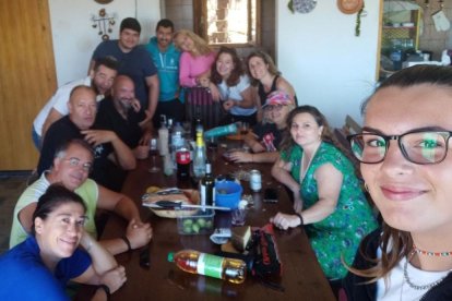 Palmira celebrando el 50 aniversario de la promoción de 1972 de La Aneja.