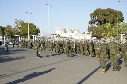 La primera rotación de 260 militares.