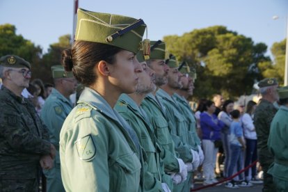 Los miembros de la misión fueron despedidos en otro acto en la base militar.
