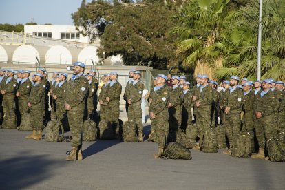 España contribuye aproximadamente con 600 militares.