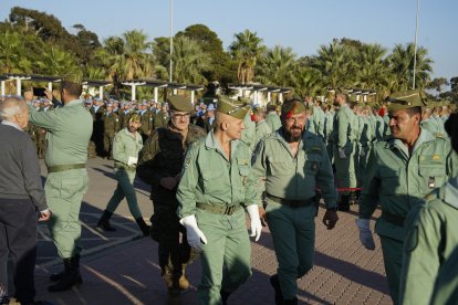 Algunos legionarios durante el acto.