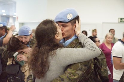 Despedida de familiares.