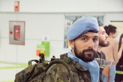 Uno de los legionarios.