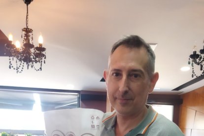 Julio Martin Albacete vende los churros.