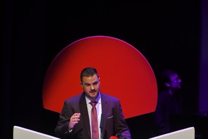 Un momento en la intervención de Fran López.