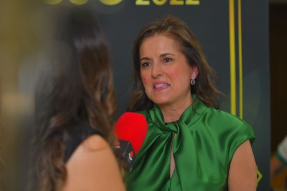 Pilar Galisteo, durante la entrevista.