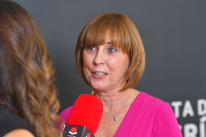 Se instaló una zona de entrevistas.