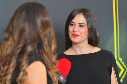 La maga Inés, pasando por la zona de entrevistas.