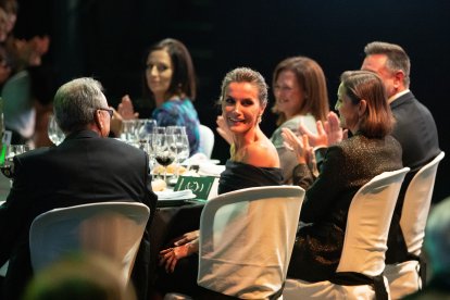 Doña Letizia, sonriente.