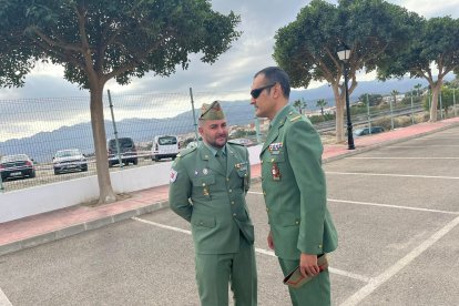 El cabo primero Lobato y el cabo primero Casero de La Desértica Tercio 3.