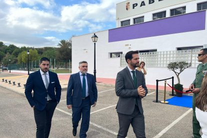 José Crespo, a su llegada.