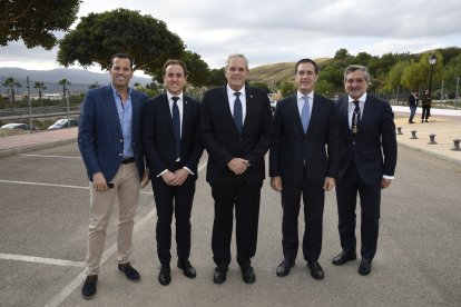 El alcalde de Vera, José Carmelo Jorge, fue también recibido por Ángel Escobar.