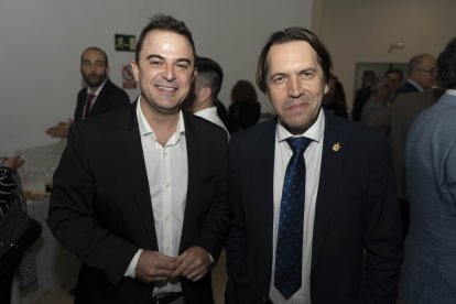 David Bonillo, de Ciudadanos, junto al diputado provincial Rafael Burgos.