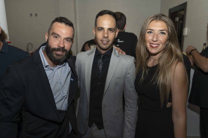 Diego José Herrera, Raúl Ortiz Jurado, del Grupo Playas y Cortijos, y María Sánchez, de Faro de los Genoveses.