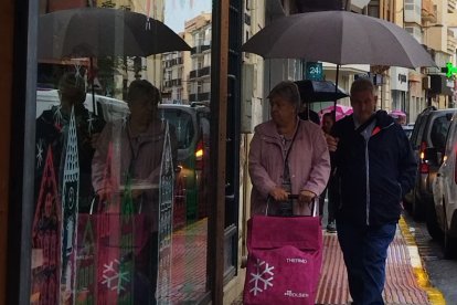 La lluvia en el centro