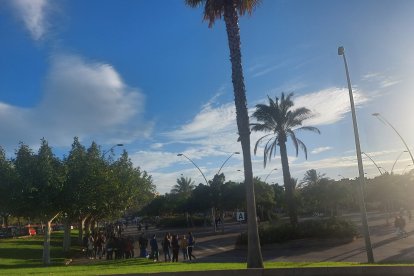 Ambiente alrededor del estadio.