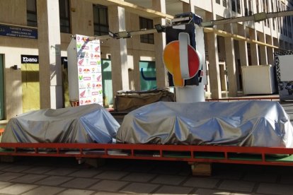 Montaje del carrusel.