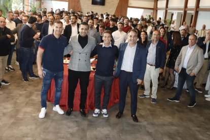 Foto de familia en el Restaurante La Jábega.